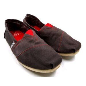 Toms Classic Audi Ash Grey/Red Limited Edition .5 M Comfort Fit Mens